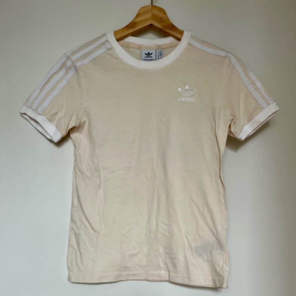 Adidas Women's Cream T-Shirt